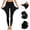 Black, variant on Women's High Waisted Yoga Pants with Pockets Tummy Control & Butt Lifting Workout Leggings Quick Dry Active Sports Pants Plus Size