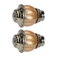 thumbnail image 3 of EeaseMX 2 piezas de 28 mm de diámetro interior para barra de cortina de ventana, con diseño de calabaza, remates para barra de cortina, ideales para el hogar y la oficina (dorados)., 3 of 8