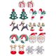 thumbnail image 2 of 9 pares de pendientes de moda pendientes de Navidad pendientes de aleación decoración de orejas estilo aleatorio Sailing  Electrónica, 2 of 2