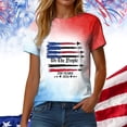 thumbnail image 7 of Leey-World America 250 Shirt Women Adult Tie Dye Shirt for Women Hippies Crewneck Short Sleeve T-Shirt(Sky Blue,XL), 7 of 7