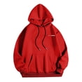thumbnail image 5 of MHFRRA Sudadera con Capucha con Estampado de Letras para Un Uso Diario Cómodo, Ideal para Salidas Informales y Capas Elegantes Rojo, 5 of 5