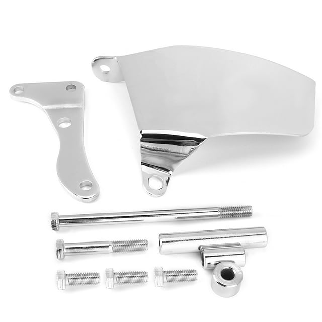 Aluminum Electroplated Alternator Bracket Fits for SBC Chevy 350 Long Water Pump