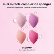 Real Techniques Mini Miracle Complexion Sponges, for Liquid Foundation, 4 Count
