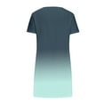 thumbnail image 5 of XuJwPNcy Dresses for Women Casual Solid Irregular V Neck Dress Fashion Comfy Lightweight Short Sleeve Dress, 5 of 5