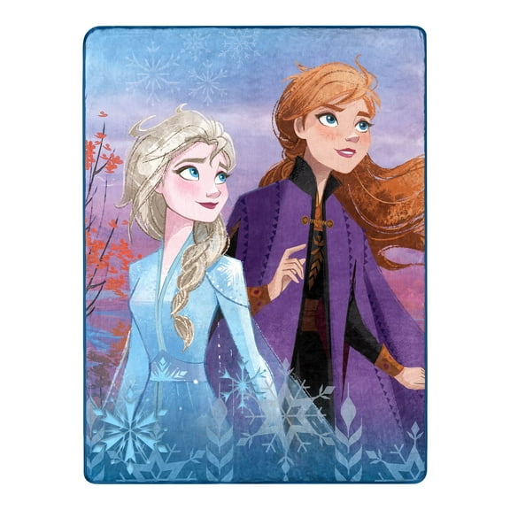 Disney Frozen 2 Elsa & Anna Silk Touch Throw Blanket, 46" x 60", North Remembers