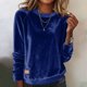 thumbnail image 1 of Karight Vintage Corduroy Shirts for Women Spring Fall Long Sleeve Crew Neck Top Casual Classic Fit Comfy Trendy Basic Pullovers, 1 of 5