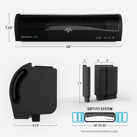 Vornado - Transom AE Black Window Fan - Black