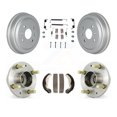 thumbnail image 1 of Transit Auto Rear Coated Brake Drum Shoe Hardware and Wheel Hub Bearing Assembly Kit for Car Suzuki Swift+ Pontiac G3 Wave with ABS Tone Ring - Left Right Side (Driver Passenger) K7D-100013, 1 of 11