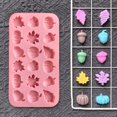 thumbnail image 6 of BESEW7 Fall Silicone Molds, 18 Cavities Pumpkin and Maple Leaf Baking Molds for Halloween Decorations, Nonstick Cake Pan for Muffin Chocolate Soap Craft, 6 of 9