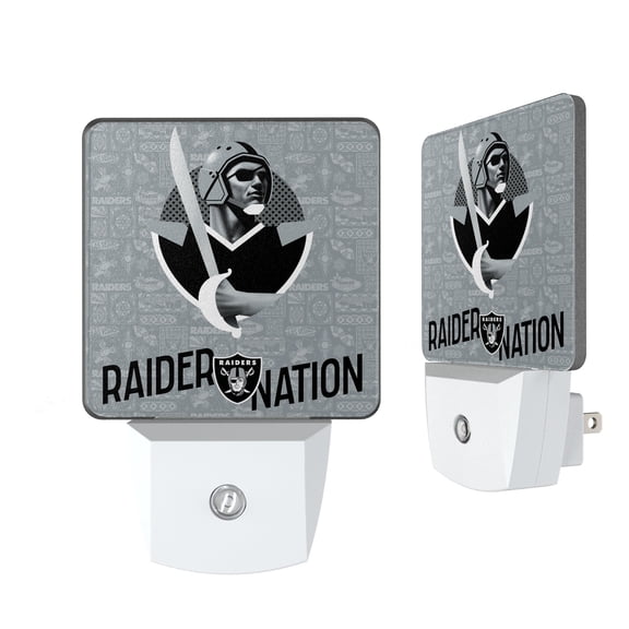 Las Vegas Raiders 2024 Illustrated Limited Edition Nightlight Two-Pack