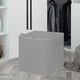 thumbnail image 4 of Bolsa de almacenamiento extra grande y resistente | Asas reforzadas, doble cremallera, tela no tejida impermeable – 61x50x71cm Bolso plegable gris para ropa, organización del armario, mudanza,, 4 of 8
