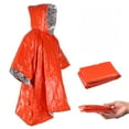 thumbnail image 2 of Decodeary Rain Poncho Survival Gear Waterproof Clothing Warm Reflective Side Cape Increased Visibility Wear-resistant Durable Raincoat, 2 of 6