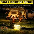 thumbnail image 6 of ZAZFO 15ft 10 Gauge Extension Cord, 3 Prong 5-15P to 5-15R, SJTW with Power Indicator Light, Heavy Duty Flexible Durable, Black Waterproof for Outdoor Use, 6 of 7