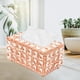 thumbnail image 3 of Cubierta de caja de pañuelos de cristal Rectangular Elegante soporte de pañuelos Bling Servilletero decorativo para r, dormitorio, baño, comedor Oro rosa Soledad soporte de tejido de cristal, 3 of 10