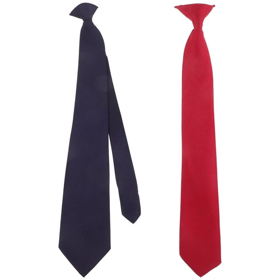 OUNONA Mens Clip Neckties Polyester for Security Events and Decorative Use Assorted