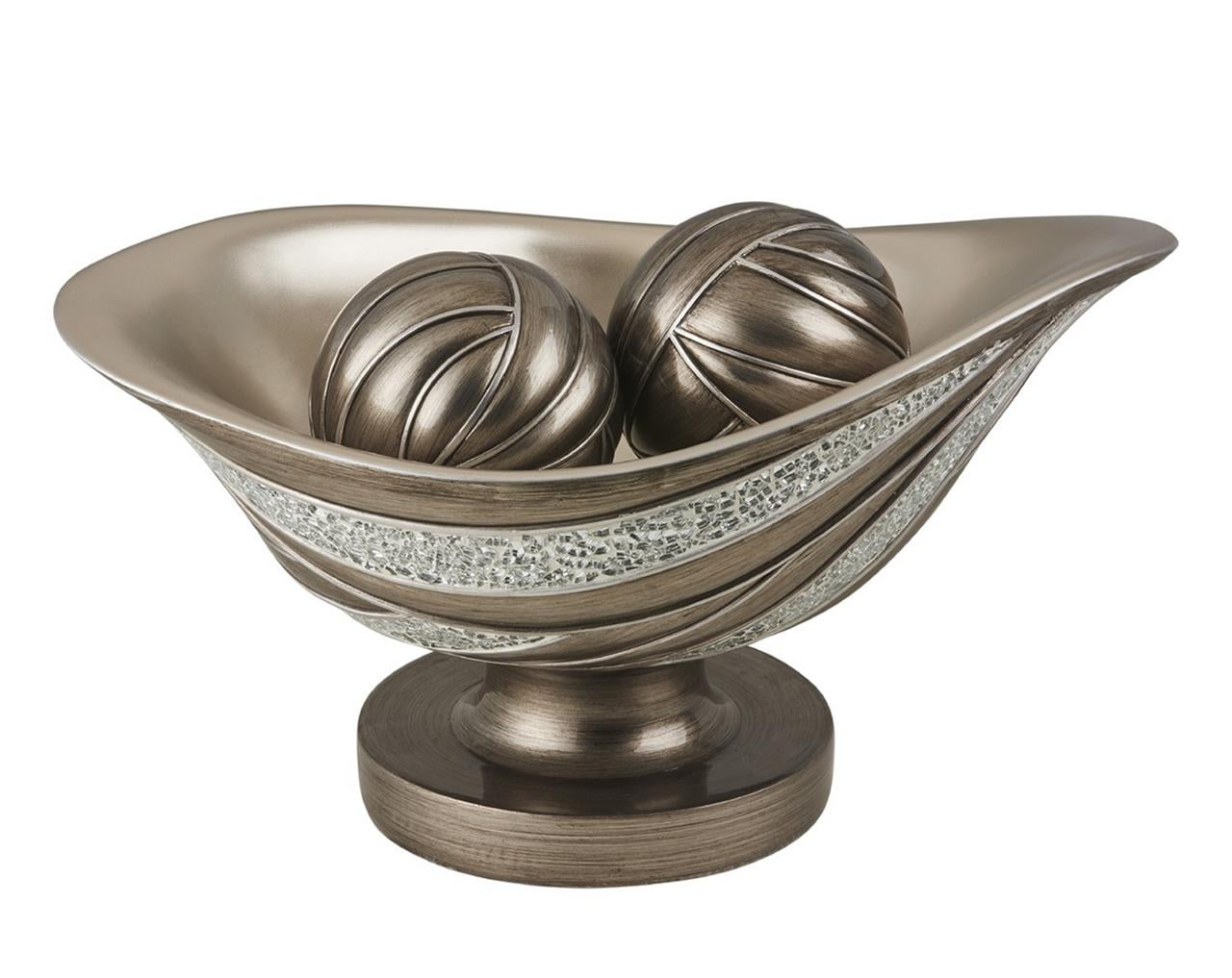 7.5 in KAIRAVI DECORATIVE BOWL WITH SPHERES