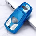 thumbnail image 3 of TPU Carbon Fiber Car Key Fob Cover with Keychain fits for Audi 4M A3 A4 A4L A5 A6 A7 A8 B9 C8 D5 Car Key Case Cover Jacket Smart Remote Keyless Entry Car Key Holder Shell 3 button, 3 of 6