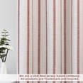 thumbnail image 6 of DriftAway Farmhouse Linen Blend Blackout Valance for Kitchen 24 Inch Length Vertical Striped Printed Lined Rod Pocket Room Darkening Linen Curtain Valance for Living Room 52x24 Inch Red, 6 of 7