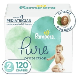 Pampers Pure Protection Diapers Size 3 116 Count Hypoallergenic Shea Butter Enriched 12 Hour Leakage Protection Walmart