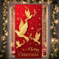 thumbnail image 4 of Religious Scene Nativity Banner Christmas Illustration Barn Design Holy Family for Holiday Celebration Indoor Decoration Church Event, 4 of 9