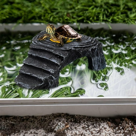perfeclan Turtle Basking Platform Reptile Tank Ladder House Reptile Habitat Tortoise Climbing Ladder Turtle Resting Terrace for Turtles Small