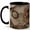 Black, variant on Antique Rose Letters 11oz Ceramic Mug, Vintage Floral Art