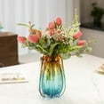 thumbnail image 2 of Hand Blown Glass Flower vases, Unique Glass vases, Wide Mouth vases, Small Modern Art Deco Glass vases for Home Living Room, Office, Table centerpieces, Bookshelves and Wedding Decorations, 2 of 9