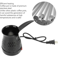 thumbnail image 2 of 600W 600ml Portable Stainless Steel Electric Tea Coffee Maker Kettle Turkish Coffee Pot Greek Arabic Coffee Maker with Handle, 2 of 5