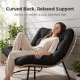 thumbnail image 3 of RADIATA Double Papasan Chair Outdoor Indoor, 2-Person Oversized Wicker Loveseat with 5.5" Thick Cushion, Patio Lounge Chair for Porch, Balcony, Sunroom, Dark Gray, 3 of 8
