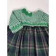 thumbnail image 6 of Girl-Infant Dress- Empire Waist Long Sleeve Check- Plaid Dress with Bloomers, 6 of 11