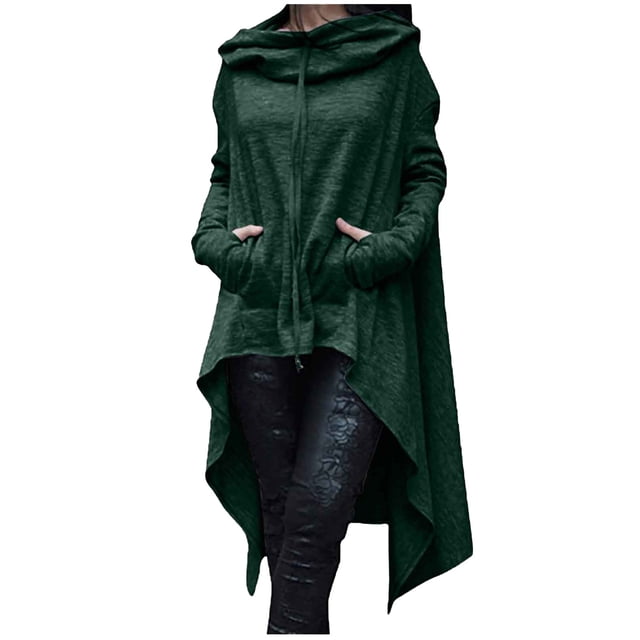 Sudaderas casuales de manga larga para mujer con capucha Tops sólidos Fridja fksj4078
