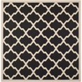 thumbnail image 1 of Safavieh Courtyard Black Indoor Outdoor Rug - Square 4', 1 of 2