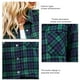 thumbnail image 5 of Tops Casuales Para Mujer, Blusa A Cuadros Con Solapa De Bolsillo Cómoda Para Mujer Para La Oficina Para Ir De Compras ANGGREK Otros, 5 of 6