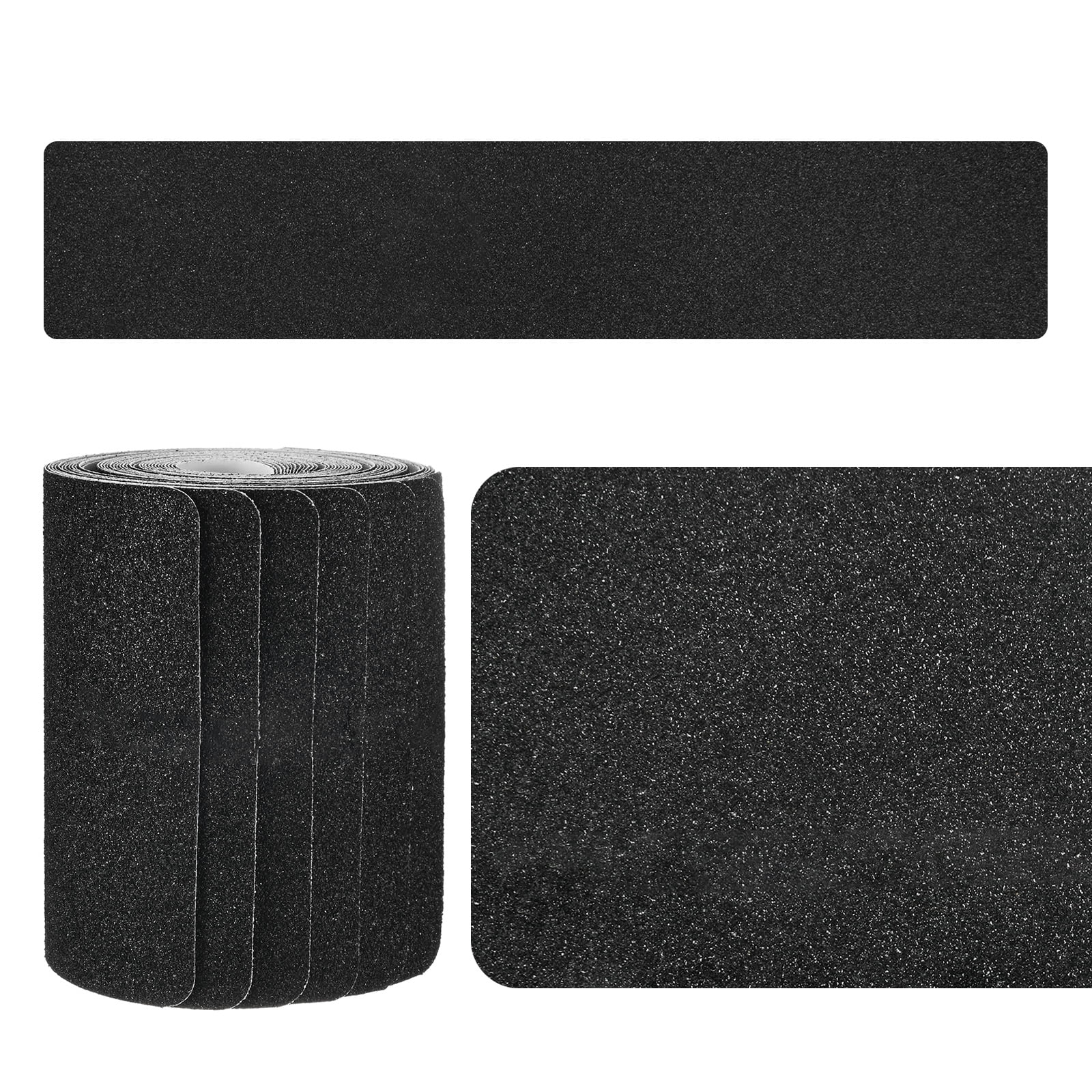Uxcell 12-Pack Anti Slip Traction Tape 30 Inch X 6 Inch Best Grip Tape Grit Outdoor Non-Skid Tape for Stairs Step Black