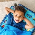 thumbnail image 2 of Wildkin Quilted Nap Mat with Elastic Corner Straps for Boys and Girls (Trains, Planes & Trucks), 2 of 8