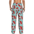 thumbnail image 3 of Goofa Watermelon Printed Soft Pajama Pants for Men, Wide Leg Comfy Casual Lounge Yoga Pants-XX-Large, 3 of 9