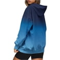 thumbnail image 4 of Edvintorg Women's Casual Color Block/Solid Hoodies Long Sleeve Pullover Tops Loose Lightweight Sweatshirt with Pocket Women's Tracksuits, 4 of 6