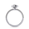 thumbnail image 4 of AFFY Solitaire Engagement Ring | Center 10X5MM Marquise Cut Lab Created Moissanite Promise Rings For Women In 14k White Gold Over Sterling Silver Jewelry Gift for Her, Ring Size 8, 4 of 5