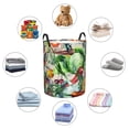 thumbnail image 4 of Fotbe Vegan1 Cesto de Ropa con Asas, Cesto Impermeable de Gran Capacidad, Bolsa de Lavado para Dormitorio, Cesto de Ropa con Ruedas y Asas-Small, 4 of 6