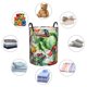 thumbnail image 4 of Balery Vegan1 Cesta de ropa redonda con asas, impermeable, independiente, para ropa, juguetes, dormitorio y familia-Small, 4 of 6