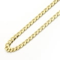 thumbnail image 2 of 14K Yellow Gold Chain 3.5mm Yellow Pave Curb Chain Necklace (16, 18, 20, 22, 24 Inches), 2 of 3