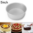 thumbnail image 1 of Goodhd 5 inch Round Bread Cake Pan Bakeware Mold Baking Tray Mould Kitchen Aluminum, 1 of 5