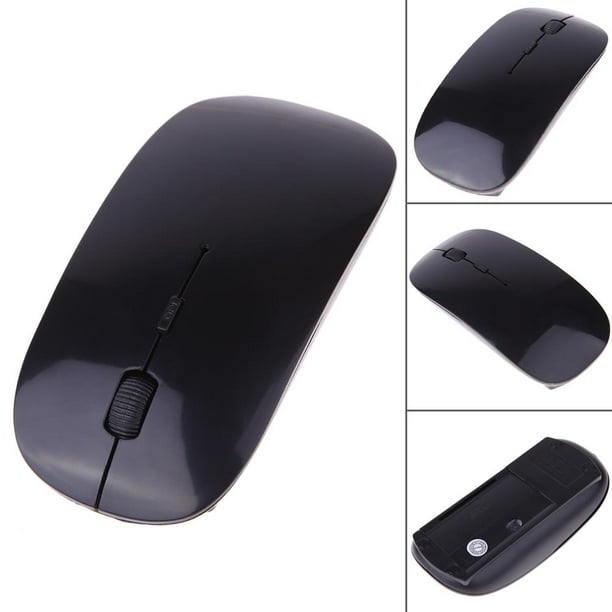 Mouse Ratón óptico inalámbrico Ndcxsfigh 2.4G Receptor ultrafino para computadora PC negro