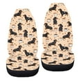 thumbnail image 6 of ZIATUBLE Dachshund Coffee Car Seat Covers Stretchy Vehicle Bucket Seat Cover Set 2 Packs Auto Seat Accessories Breathable Interior Vehicle Seat Protectors for Most Cars SUV Sedan, 6 of 7