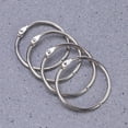 thumbnail image 1 of MLINS 10pcs Loose Leaf Binder Rings Metal Scrapbooking Book Ring Keychain Clip Holder for Photo Paper Organization, 1 of 6