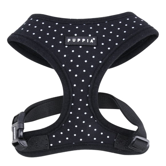 Puppia Dotty Harness A, Large, Black