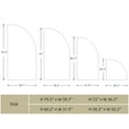 thumbnail image 5 of Garvee Set Of 4 Wedding Arch Cover, Spandex Fitted 2-Sided Backdrop Covers for Arch Stand, Half Moon Shape Arch Backdrop Stands Cover Bridal Shower Decor, 5 of 9