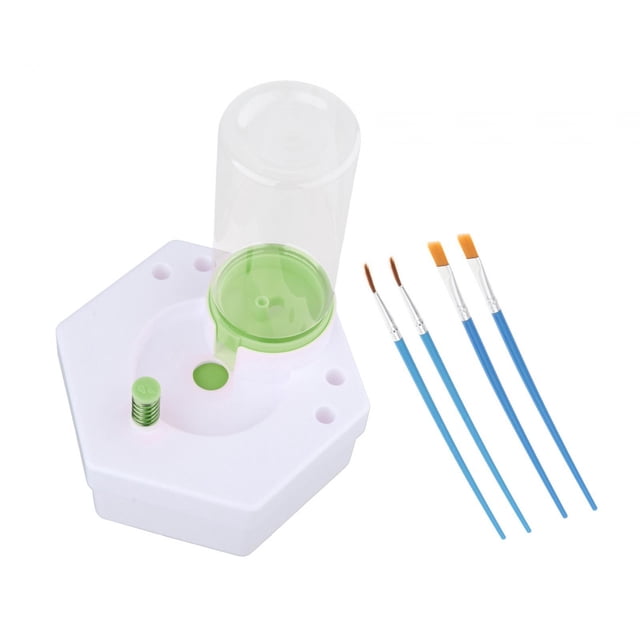 Pincel Rinser Perfecl Herramienta de Lavado Portable Kids Toy Paint Brush Cleaner Verde