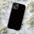 thumbnail image 6 of Minimal Red Heart iPhone Case, Cute Aesthetic Phone Cover for iPhone 16 15 14 13 12 11 Pro Max Mini Plus, Black Background Protective Case, 6 of 6