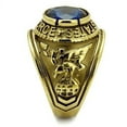 thumbnail image 6 of TK414708G - IP Gold(Ion Plating) Stainless Steel Ring with Synthetic Synthetic Glass in Montana Size 9, 6 of 8